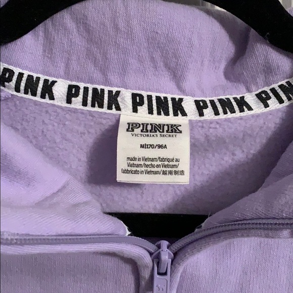 Pink Victoria’s Secret Quarter Zip - Picture 4 of 8